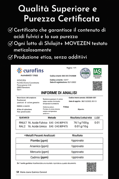 Risveglia la tua vitalità con Shilajit+: più energia, resistenza e concentrazione in soli 10 giorni.
